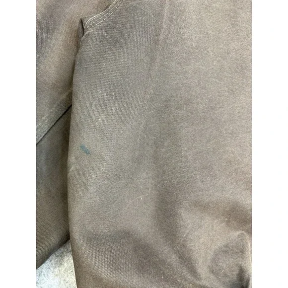 Vintage Carhartt Hooded Zip Up Jacket Mens Large RN# 14806 Brown - Picture 11 of 12